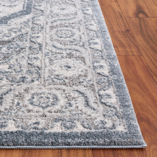 Safavieh Lunara Power Loomed Polyester Area Rug Ivory Blue Traditional Living Room Floor LUA320L-9