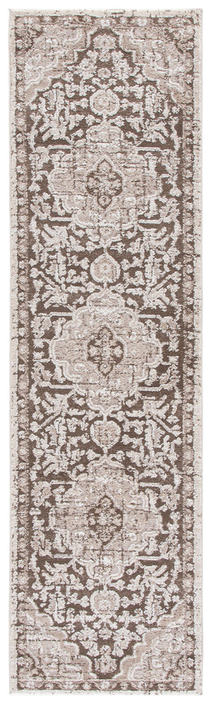 Safavieh Lunara Round Area Rug In Brown & Beige — Turkish Power‑Loomed Polyester With Jute Blend, Timeless Elegance 6'-7" x 6'-7" LUA320T-7R