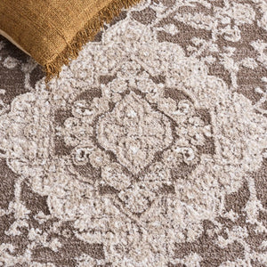 Safavieh Lunara Power Loomed Polyester Rug Solid Neutral Tones for Transitional Living Spaces LUA320T-4