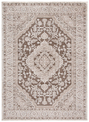 Safavieh Lunara Round Area Rug In Brown & Beige — Turkish Power‑Loomed Polyester With Jute Blend, Timeless Elegance 6'-7" x 6'-7" LUA320T-7R