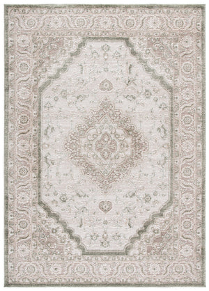Safavieh Lunara Runner Rug In Ivory & Green — Low-Profile, Power-Loomed Turkish Polyester With Jute Backing 2'-2" x 8'-0" LUA320W-28