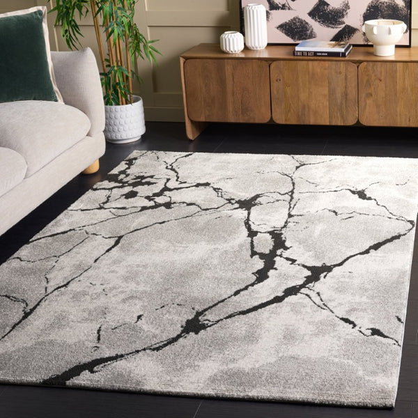 Safavieh Lunara Power Loomed Hallway Runner Polyester Jute Blend Contemporary Indoor Rug 5'-3" x 7'-6" LUA322H-5