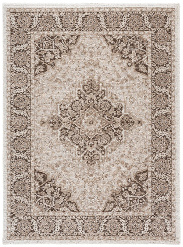 Safavieh Lunara Traditional Hallway Runner Polyester Jute Blend Low Pile Neutral Beige Rug 5'-3" x 7'-6" LUA326T-5