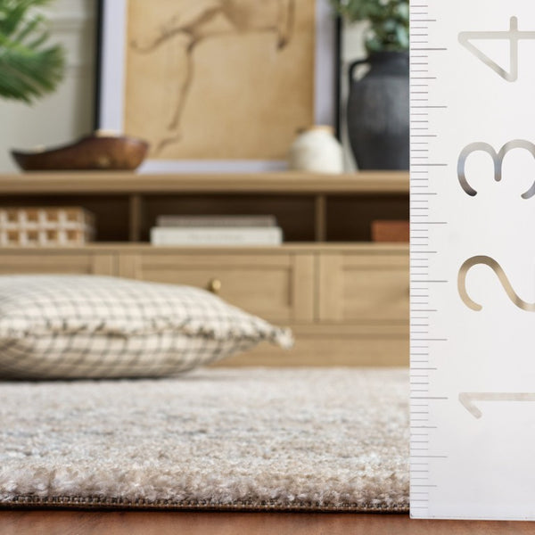 Safavieh Lunara Power-Loomed Traditional Runner Rug in Neutral Polyester Jute Blend for Hallways 2'-2" x 8'-0" LUA328F-28