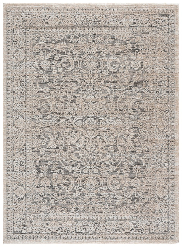 Safavieh Lunara Power-Loomed Traditional Runner Rug in Neutral Polyester Jute Blend for Hallways 5'-3" x 7'-6" LUA328F-5