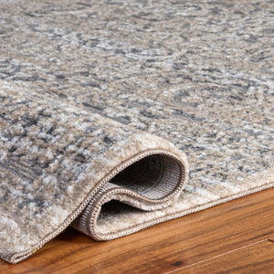 Safavieh Lunara Power-Loomed Traditional Runner Rug in Neutral Polyester Jute Blend for Hallways 5'-3" x 7'-6" LUA328F-5