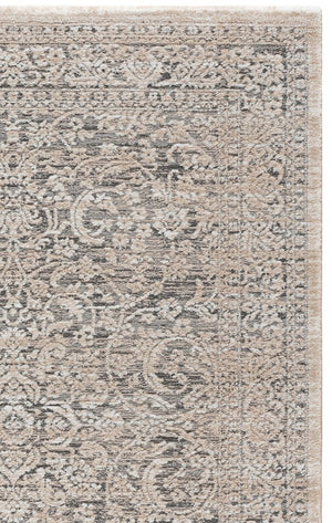 Safavieh Lunara Power-Loomed Traditional Runner Rug in Neutral Polyester Jute Blend for Hallways 5'-3" x 7'-6" LUA328F-5