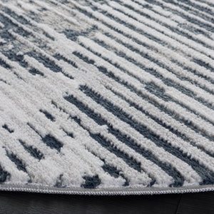 Safavieh Lunara Solid Blue Power Loomed Runner Rug for Hallways Entryways and Narrow Spaces 6'-7" x 6'-7" - Round LUA330M-7R