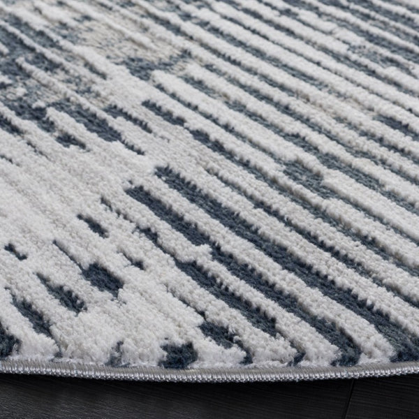 Safavieh Lunara Solid Blue Power Loomed Runner Rug for Hallways Entryways and Narrow Spaces 6'-7" x 6'-7" - Round LUA330M-7R