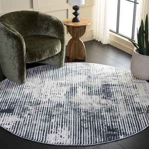 Safavieh Lunara Solid Blue Power Loomed Runner Rug for Hallways Entryways and Narrow Spaces 6'-7" x 6'-7" - Round LUA330M-7R