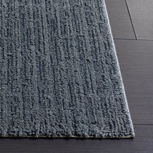 Safavieh Lunara Solid Blue Power Loomed Runner Rug for Hallways Entryways and Narrow Spaces 8'-0" x 10'-0" LUA330M-8
