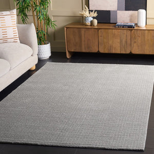 Safavieh Lunara Two-Tone Grey Runner Rug Low Pile Polyester Jute Blend for Modern Hallways 5'-3" x 7'-6" LUA332F-5