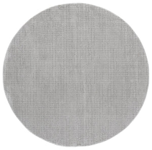 Safavieh Lunara Two-Tone Grey Runner Rug Low Pile Polyester Jute Blend for Modern Hallways 6'-7" x 6'-7" - R LUA332F-7R