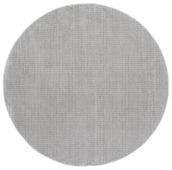 Safavieh Lunara Two-Tone Grey Runner Rug Low Pile Polyester Jute Blend for Modern Hallways 6'-7" x 6'-7" - R LUA332F-7R