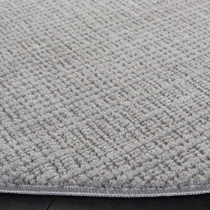 Safavieh Lunara Two-Tone Grey Runner Rug Low Pile Polyester Jute Blend for Modern Hallways 6'-7" x 6'-7" - R LUA332F-7R