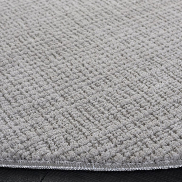 Safavieh Lunara Two-Tone Grey Runner Rug Low Pile Polyester Jute Blend for Modern Hallways 6'-7" x 6'-7" - R LUA332F-7R