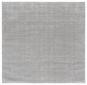 Safavieh Lunara Two-Tone Grey Runner Rug Low Pile Polyester Jute Blend for Modern Hallways 6'-7" x 6'-7" - SQ LUA332F-7SQ
