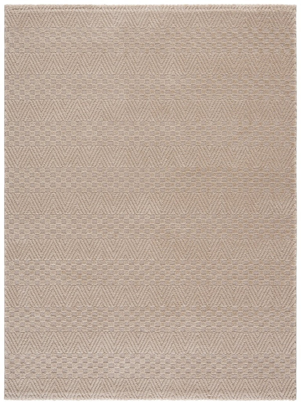 Safavieh Lunara Power Loomed Solid Neutral Runner Rug for Hallways and Minimalist Interiors Beige 5'-3" x 7'-6" LUA334B-5