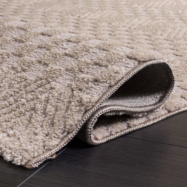 Safavieh Lunara Power Loomed Solid Neutral Runner Rug for Hallways and Minimalist Interiors Beige 5'-3" x 7'-6" LUA334B-5