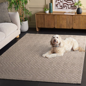 Safavieh Lunara Power Loomed Solid Neutral Runner Rug for Hallways and Minimalist Interiors Beige 5'-3" x 7'-6" LUA334B-5