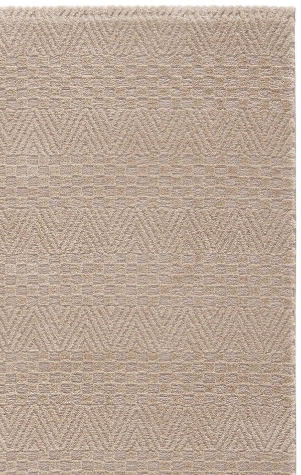 Safavieh Lunara Power Loomed Solid Neutral Runner Rug for Hallways and Minimalist Interiors Beige 5'-3" x 7'-6" LUA334B-5