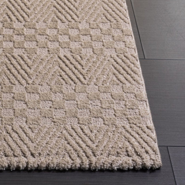 Safavieh Lunara Power Loomed Solid Neutral Runner Rug for Hallways and Minimalist Interiors Beige 8'-0" x 10'-0" LUA334B-8