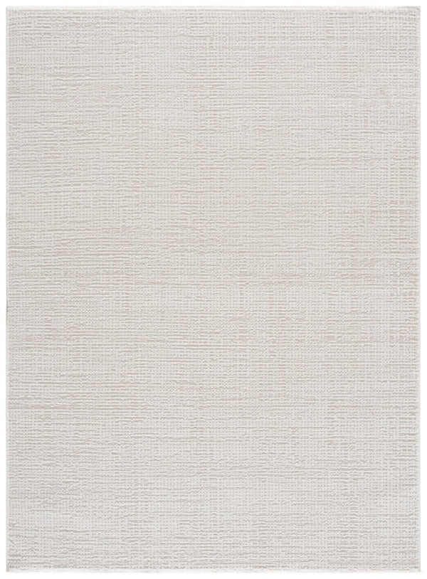 Safavieh Lunara Solid Ivory Hallway Runner Low Pile Polyester Jute Blend Turkey Woven Rug Off White 5'-3" x 7'-6" LUA336A-5