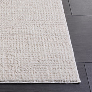 Safavieh Lunara Solid Ivory Hallway Runner Low Pile Polyester Jute Blend Turkey Woven Rug Off White 5'-3" x 7'-6" LUA336A-5