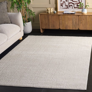 Safavieh Lunara Solid Ivory Hallway Runner Low Pile Polyester Jute Blend Turkey Woven Rug Off White 5'-3" x 7'-6" LUA336A-5
