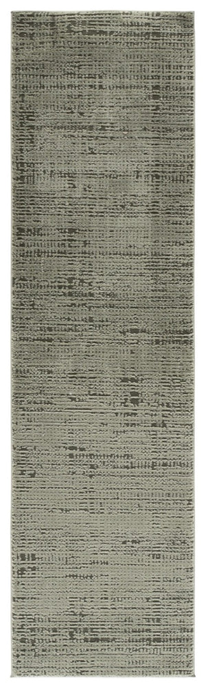 Safavieh Lunara Solid Ivory Hallway Runner Low Pile Polyester Jute Blend Turkey Woven Rug Green 2'-2" x 8'-0" LUA336Y-28
