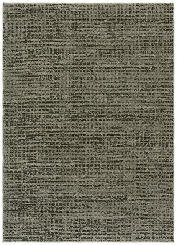 Safavieh Lunara Solid Ivory Hallway Runner Low Pile Polyester Jute Blend Turkey Woven Rug Green 5'-3" x 7'-6" LUA336Y-5