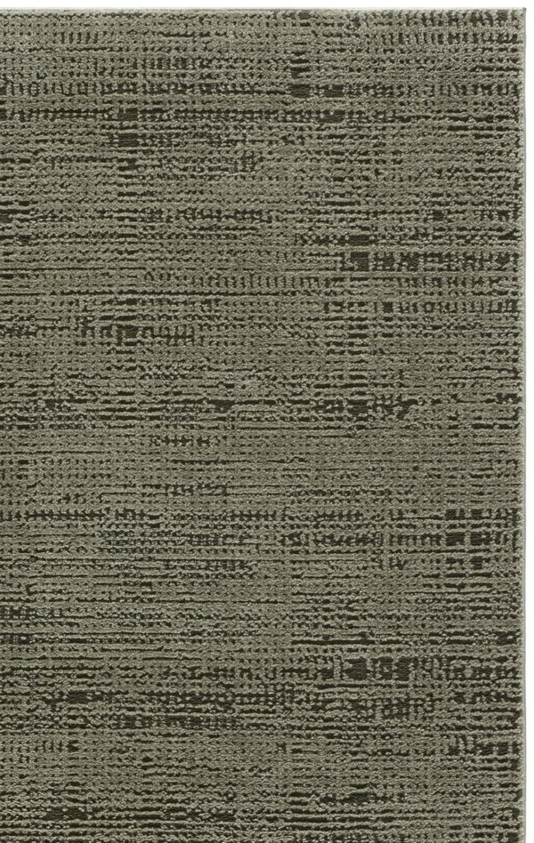 Safavieh Lunara Solid Ivory Hallway Runner Low Pile Polyester Jute Blend Turkey Woven Rug Green 5'-3" x 7'-6" LUA336Y-5