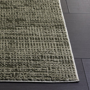 Safavieh Lunara Solid Ivory Hallway Runner Low Pile Polyester Jute Blend Turkey Woven Rug Green 8'-0" x 10'-0" LUA336Y-8