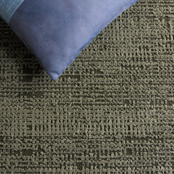 Safavieh Lunara Solid Ivory Hallway Runner Low Pile Polyester Jute Blend Turkey Woven Rug Green 9'-0" x 12'-0" LUA336Y-9