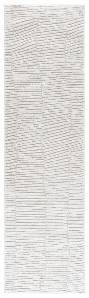 Safavieh Lunara Power Loomed Ivory Runner Rug Soft Polyester Blend for Hallways and Bedrooms 2'-2" x 8'-0" LUA338A-28