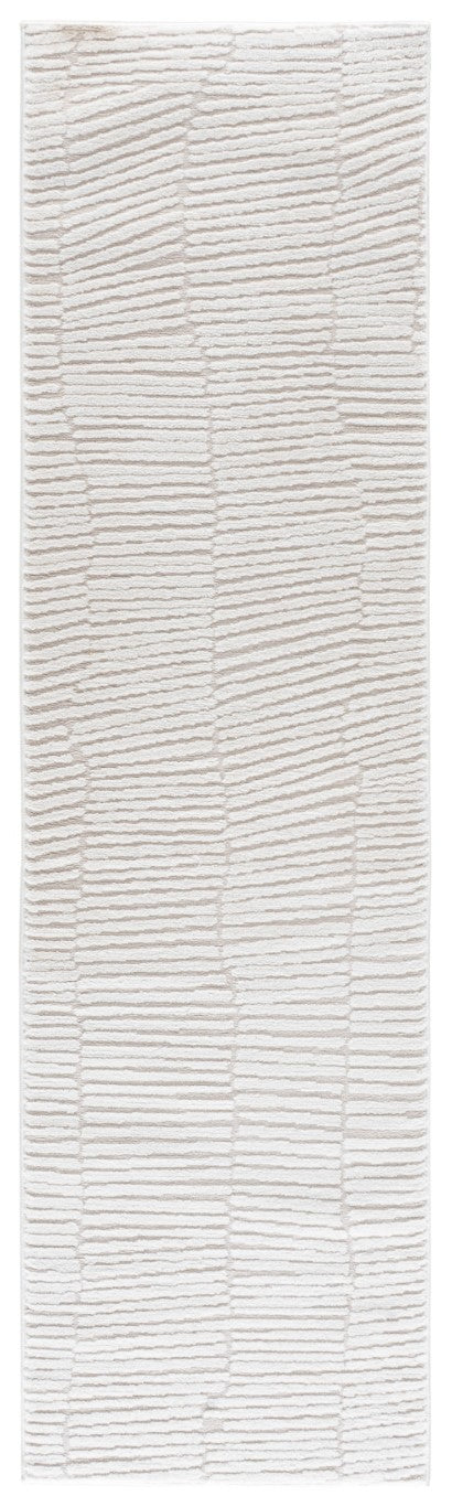 Safavieh Lunara Power Loomed Ivory Runner Rug Soft Polyester Blend for Hallways and Bedrooms 2'-2" x 8'-0" LUA338A-28