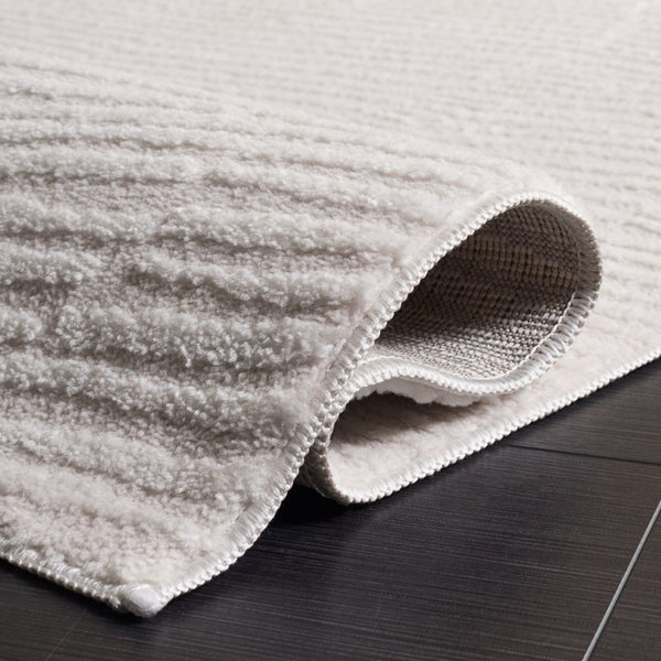 Safavieh Lunara Power Loomed Ivory Runner Rug Soft Polyester Blend for Hallways and Bedrooms 5'-3" x 7'-6" LUA338A-5