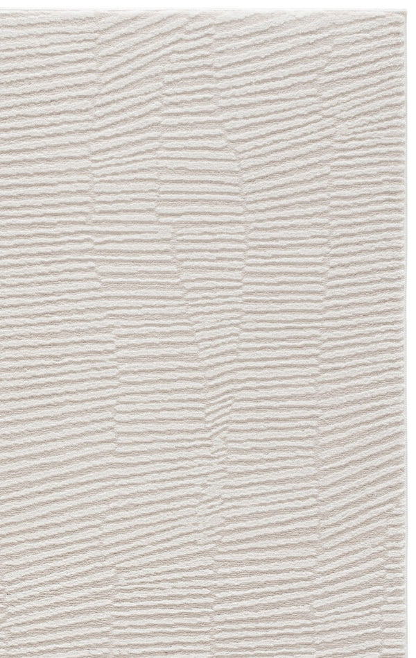 Safavieh Lunara Power Loomed Ivory Runner Rug Soft Polyester Blend for Hallways and Bedrooms 5'-3" x 7'-6" LUA338A-5