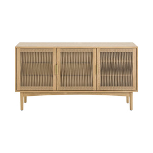 Lh Imports Lumina Dresser - Elegant Oak Design With Exquisite Paper Cord Doors For Timeless Home Style Beige Solid Oak,100% Natural Paper Rope,Oak Veneer,Mdf,Metal Handles Lum006