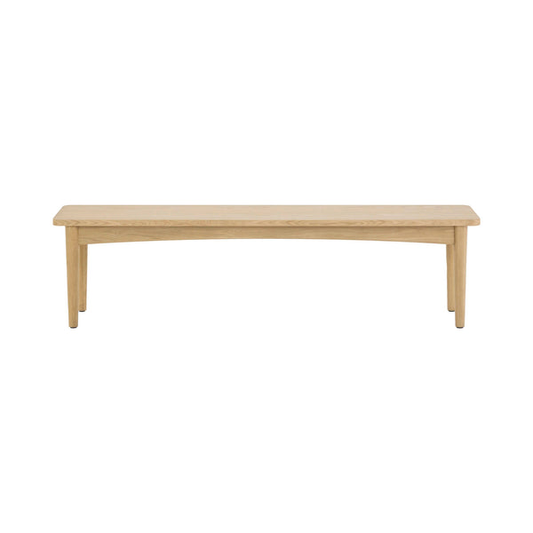 Lh Imports Lumina Bench - Versatile Solid Oak Wood Dining And Entryway Bench With Neutral Natural Finish Beige Solid Oak,Oak Veneer,Mdf Lum016