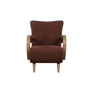 Lh Imports Louis Club Chair - Elegant Art Deco Design, Durable Polyester, Perfect For Stylish Home Décor Brown Polyester,Hr Foam,Dacron,Pine,Oak,Plywood,Poplar,Rubberwood,Timber Lus01-cho