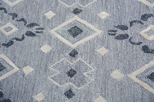 Alora Decor Lavine Hand-Tufted 100% Wool Runner—Beige Tribal Diamond Texture, Durable Soft Underfoot For Halls LAVLV100755332608