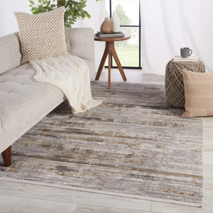 Jaipur Living Jaipur Living Denman Abstract Viscose Acrylic Rug Silk Sheen High-low Pile Glam Decor 6'X9' RUG148810