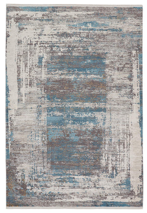 Jaipur Living Jaipur Living Rialto Abstract Viscose Acrylic Rug with Carved High-low Pile Texture Blue 8'X11' RUG149799