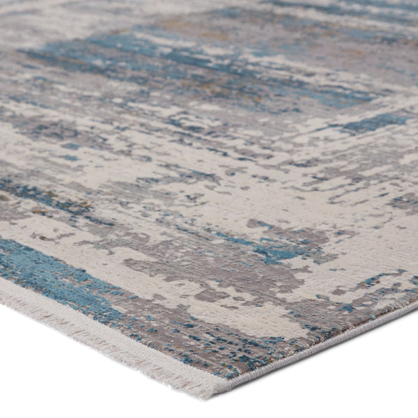Jaipur Living Jaipur Living Rialto Abstract Viscose Acrylic Rug with Carved High-low Pile Texture Blue 8'X11' RUG149799