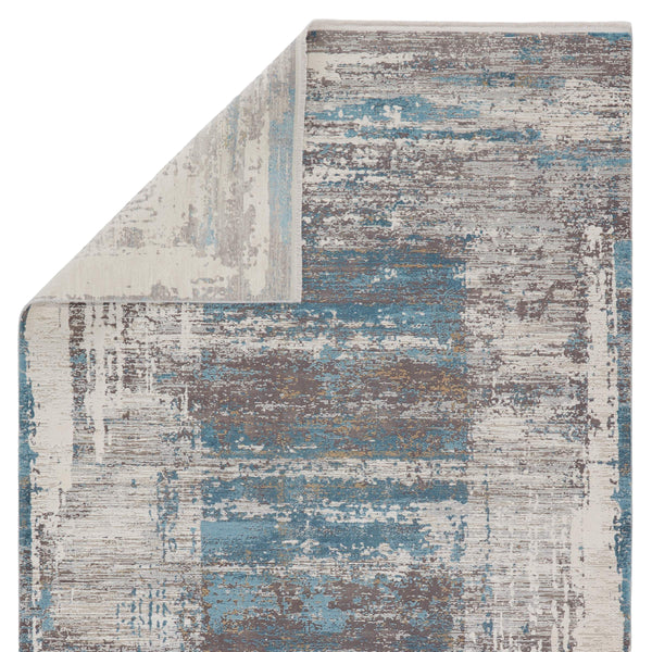 Jaipur Living Jaipur Living Rialto Abstract Viscose Acrylic Rug with Carved High-low Pile Texture Blue 8'X11' RUG149799