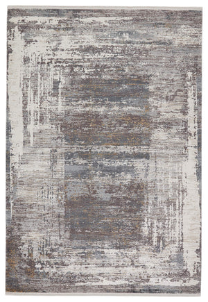 Jaipur Living Jaipur Living Rialto Abstract Viscose Acrylic Rug with Carved High-low Pile Texture Gray 5'X8' RUG149798