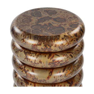 Union Home Hanson Side Table - Stylish Textured Accent For Living Room Or Cozy Nook, Versatile Home Decor Piece Reactive Finish Stainless Steel Lvr00825