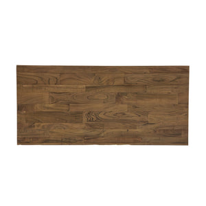 Union Home Keystone Reclaimed Wood Coffee Table - Rustic Elegance With Unique Dovetail Joints & Walnut Finish Weathered Brown  Reclaimed Wood Lvr00836