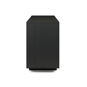 Union Home Roma Solid Wood Sideboard - Elegant Oak Design With Adjustable Shelves For Modern & Traditional Spaces Charcoal Plantation Grown Hardwood Lvr00848